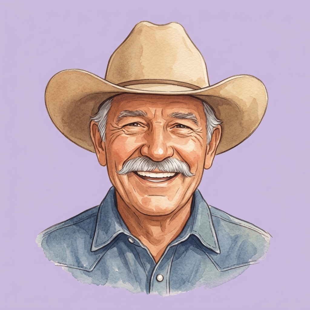 Cartoon portrait of Grandpa Joe